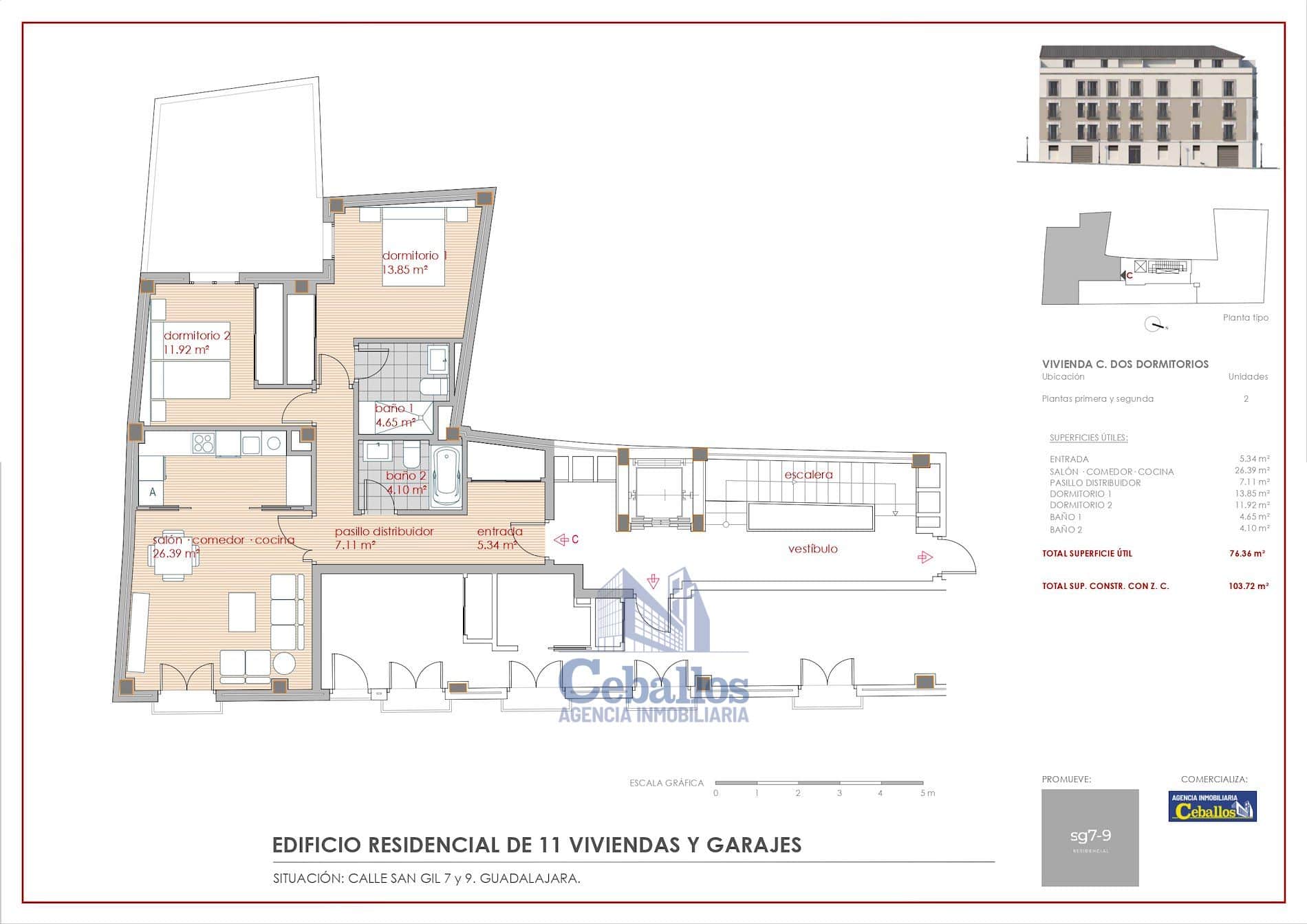 🏡 Residencial San Gil – Obra nueva exclusiva en el centro histórico de Guadalajara - Foto 2