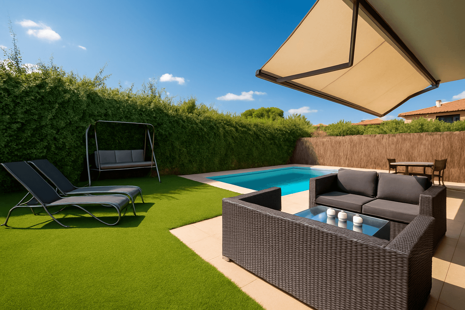 Casa de diseño con jardín y piscina privados. - Foto 2
