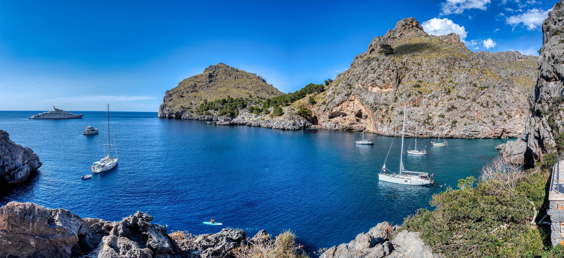 Sa Calobra, en la Serra de Tramuntana (Mallorca)