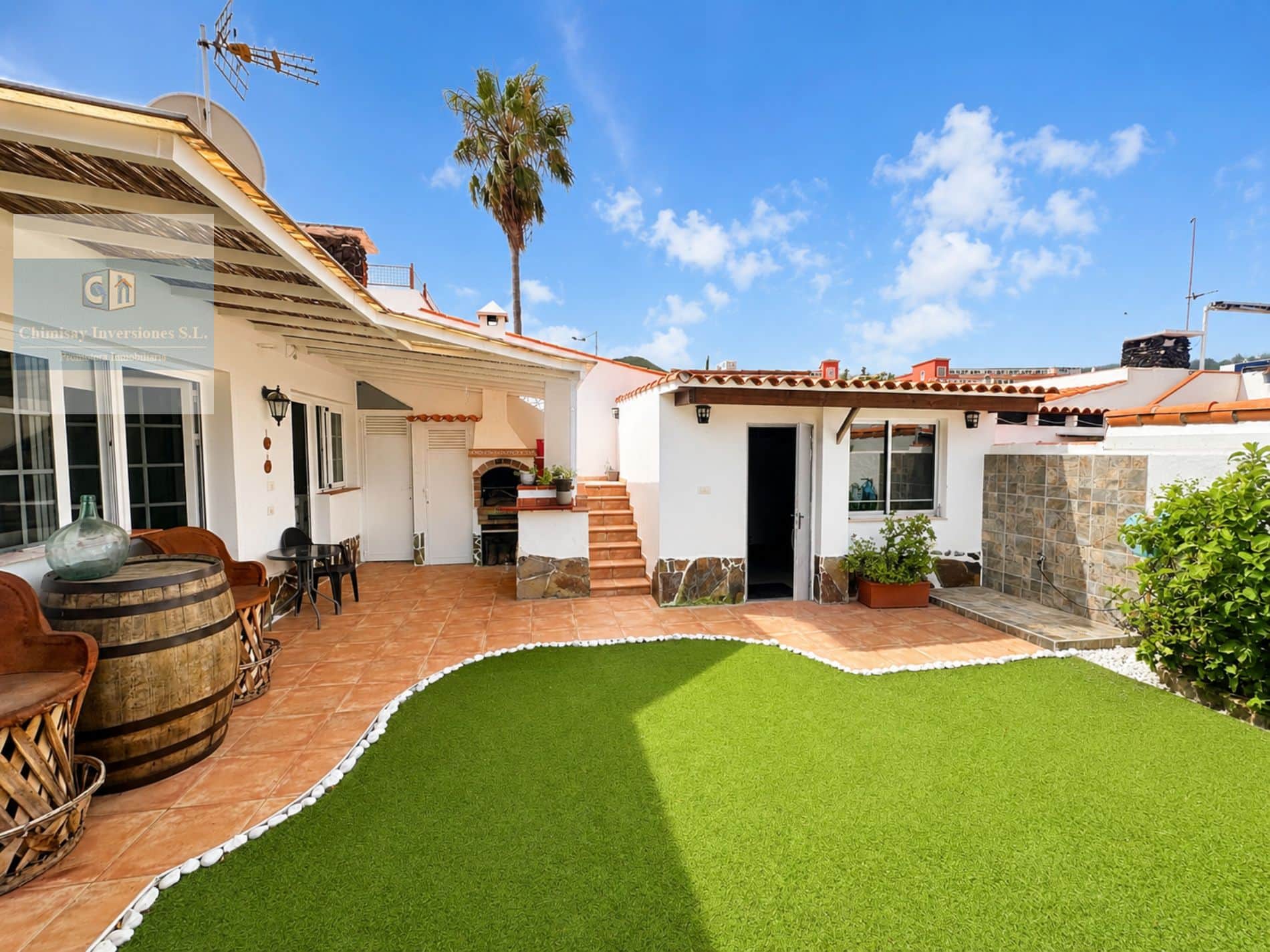 Casa pareada tipo bungalow con jardín, garaje y terraza con vistas al mar en Puerto de la Cruz - Foto 5